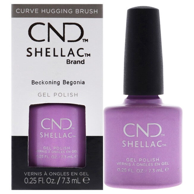Shellac Nail Color - Beckoning Begonia by CND for Women - 0.25 oz Nail Polish, NA, hi-res image number null