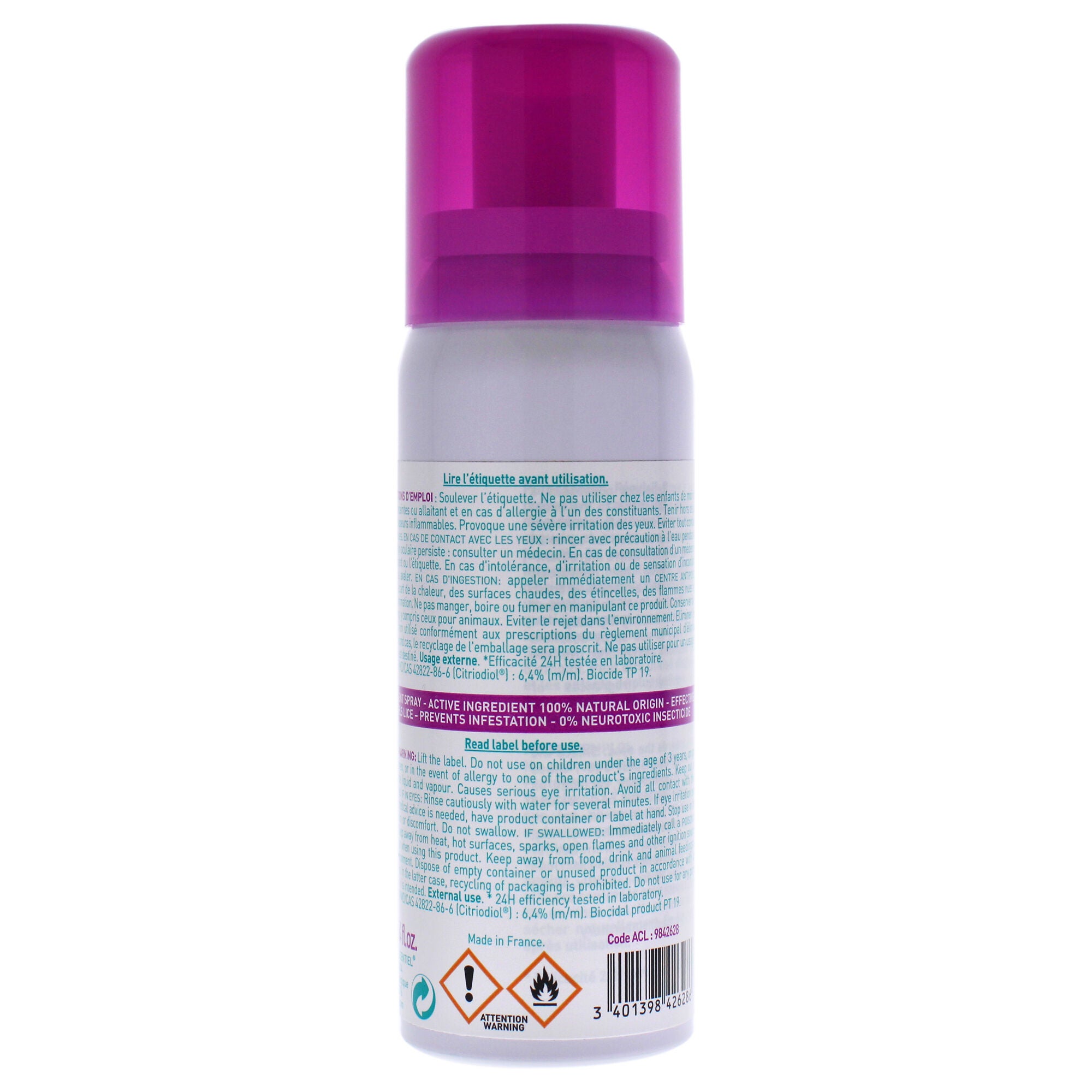Anti-Lice Repellent Spray by Puressentiel for Unisex - 2.54 oz Lice Treatment, See Description, alternate image number 1