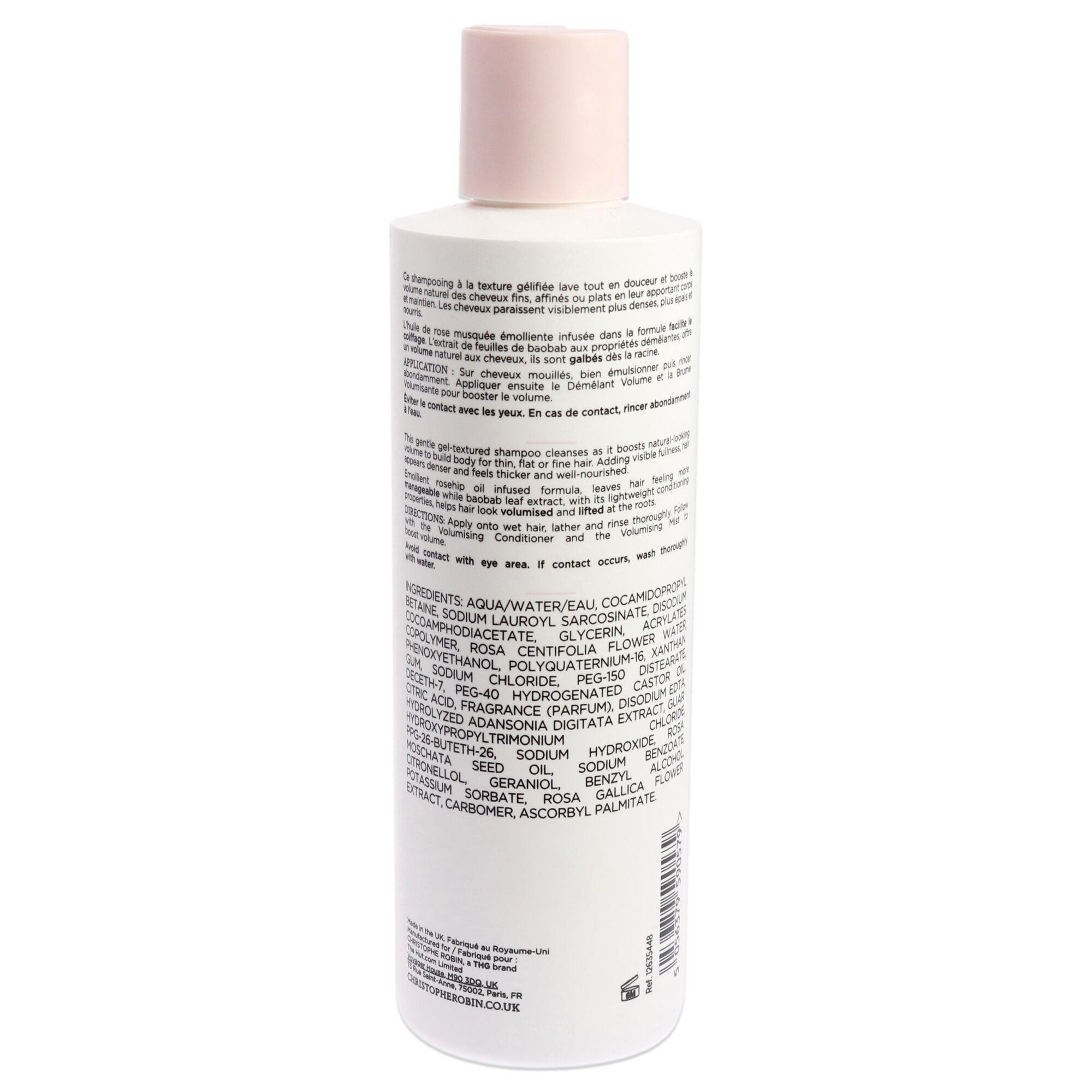 Delicate Volumizing Shampoo with Rose Extracts by Christophe Robin for Unisex - 8.4 oz Shampoo, See Description, alternate image number 2