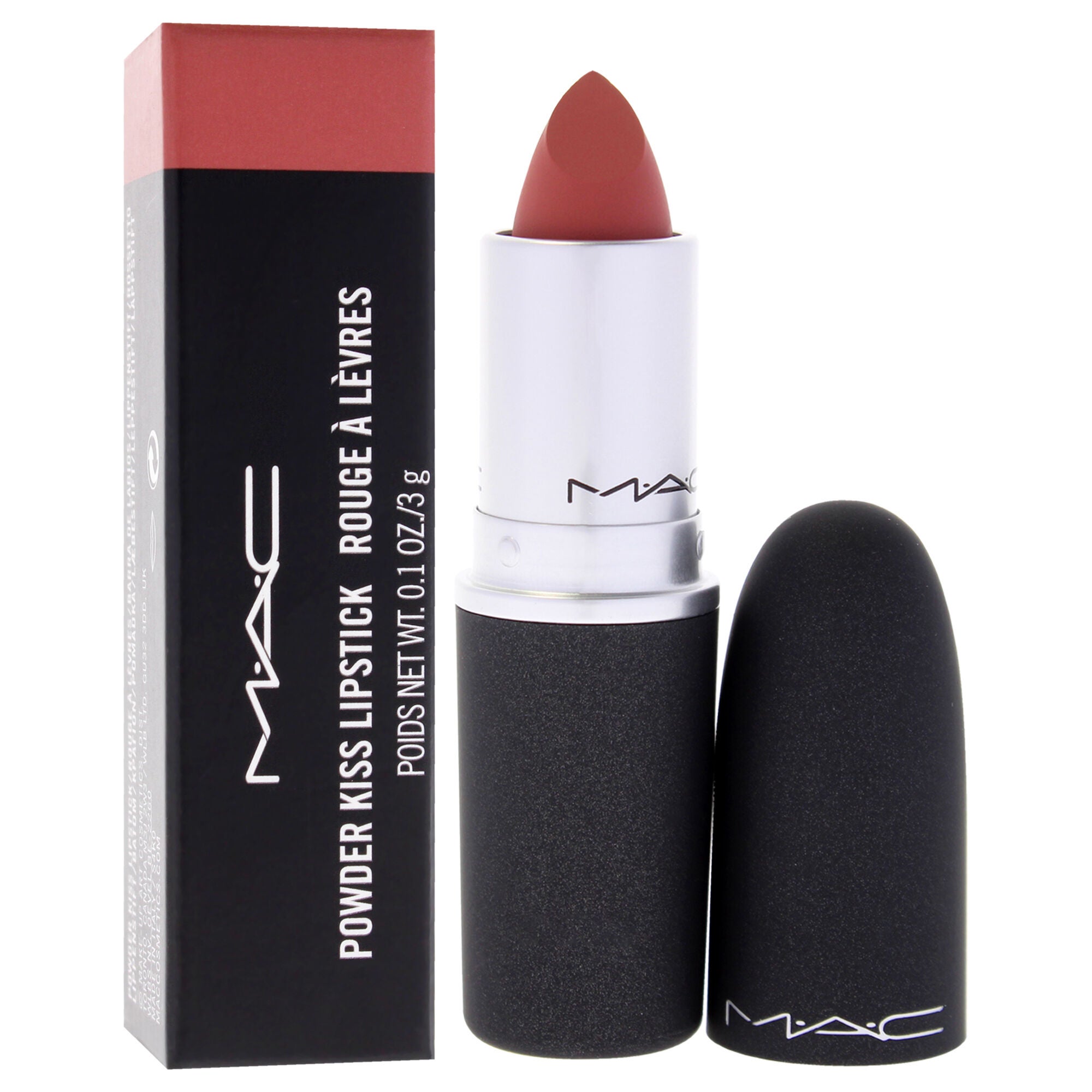 Powder Kiss Lipstick - 930 Brickthrough by MAC for Women - 0.10 oz Lipstick, See Description, alternate image number 1