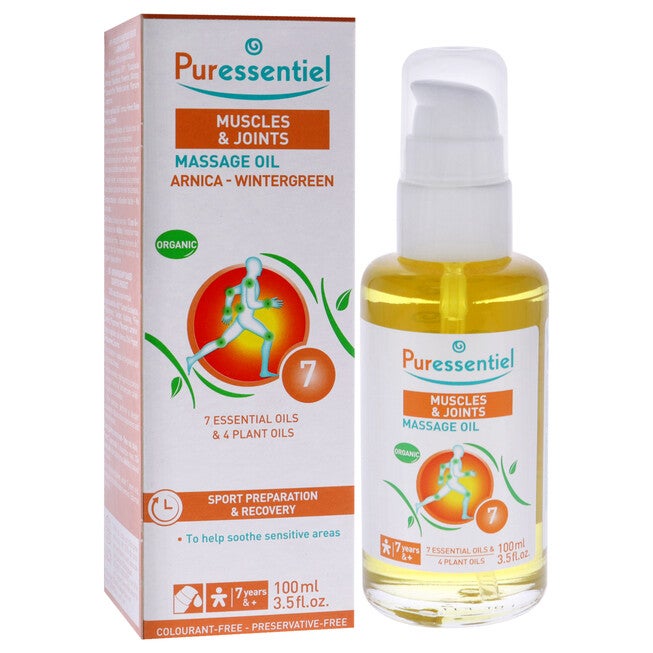 Muscle Relaxing Organic Massage Oil - Arnica and Wintergreen by Puressentiel for Unisex - 3.5 oz Oil, NA, alternate image number null