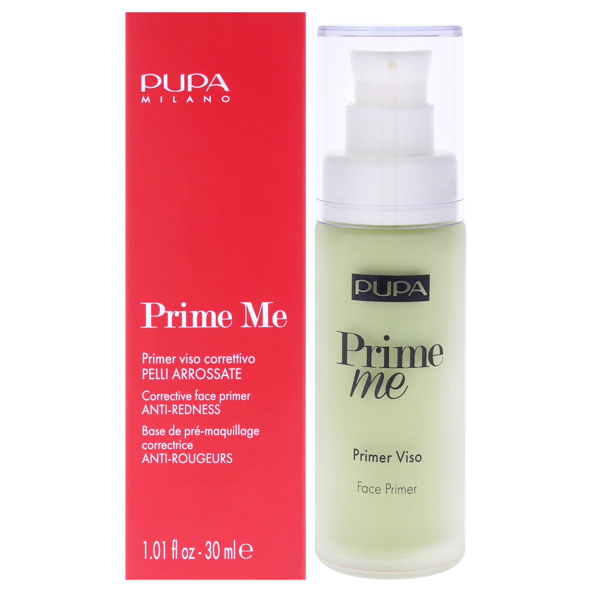 Prime Me Corrective Anti Redness Face Primer - 003 Green by Pupa Milano for Women - 1.01 oz Primer, See Description, hi-res image number 0