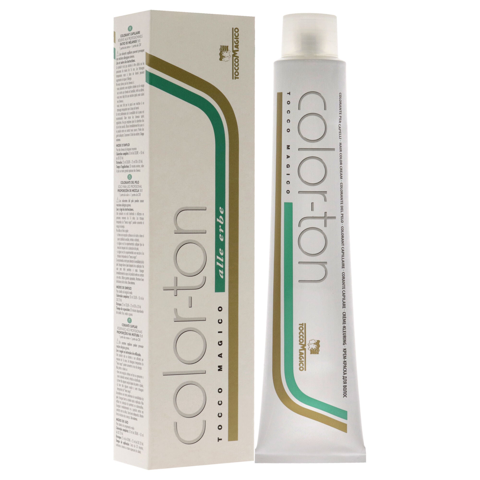 Color-Ton Permanent Hair Color - 7RR-7.44 Blond Copper Copper by Tocco Magico for Unisex - 3.3 oz Hair Color, See Description, alternate image number 1