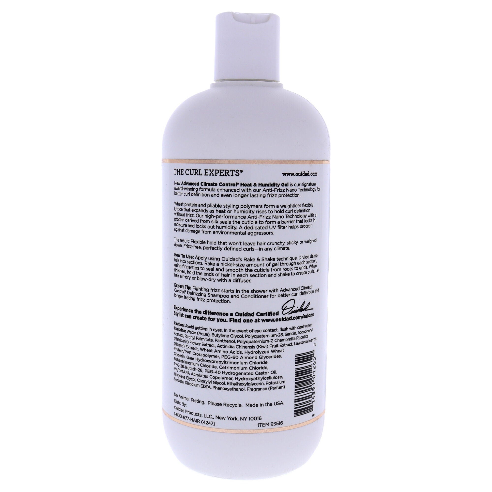 Advanced Climate Control Heat and Humidity Gel by Ouidad for Unisex - 16 oz Gel, See Description, alternate image number 2