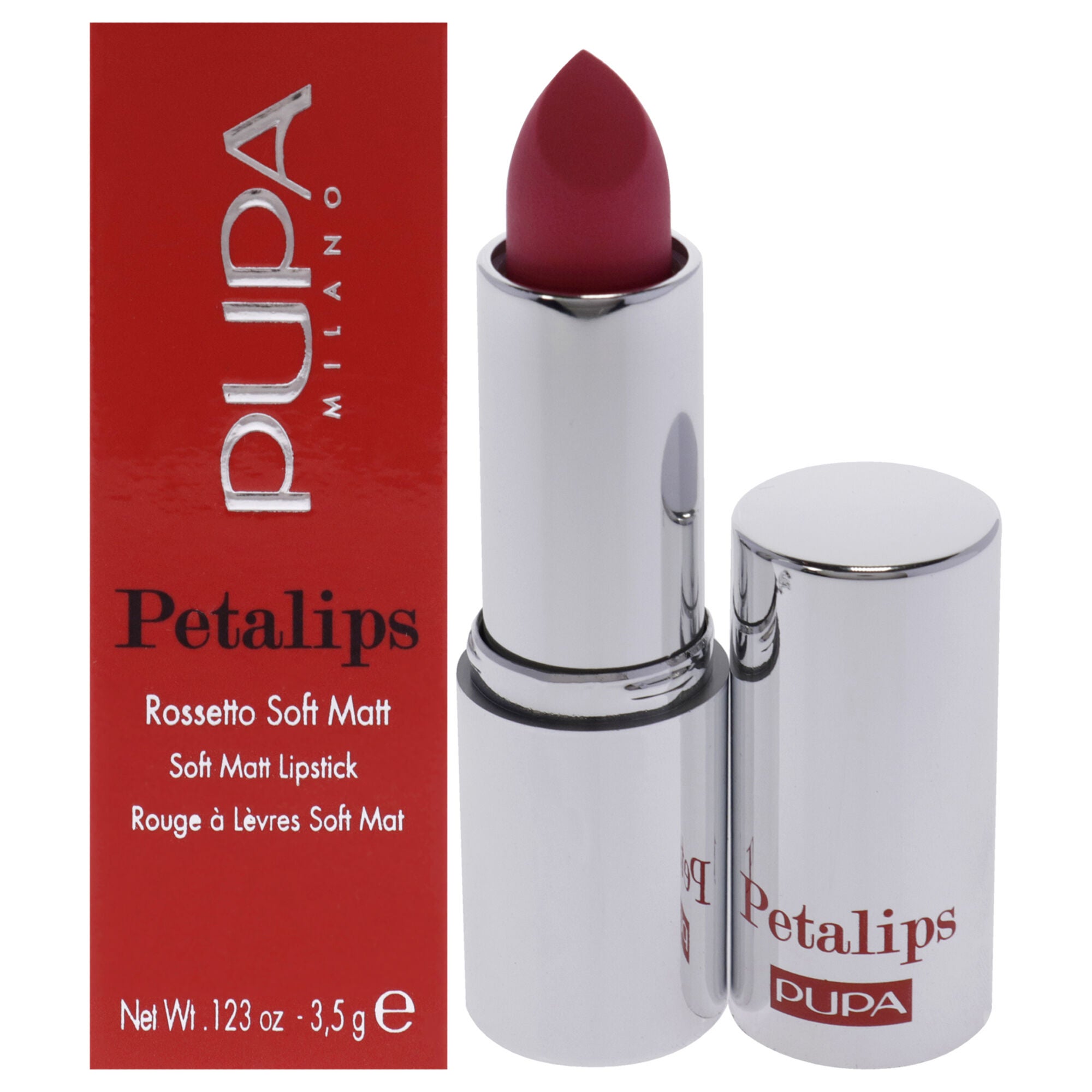 Petalips Soft Matt Lipstick - 005 Elegant Camellia by Pupa Milano for Women - 0.123 oz Lipstick, See Description, hi-res image number 0