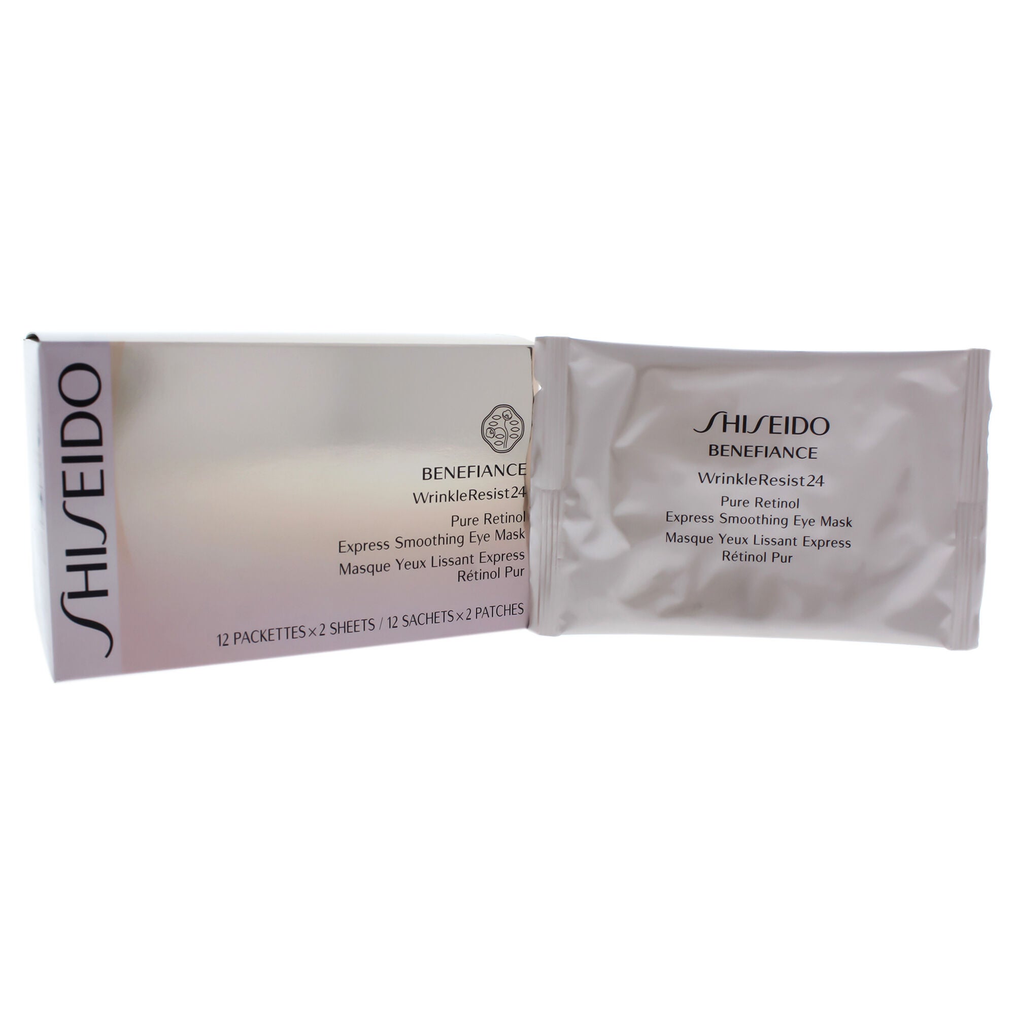 Benefiance WrinkleResist24 Pure Retinol Express Smoothing Eye Mask by Shiseido for Unisex - 12 Pc Sheets Eye Mask, , alternate image number 4