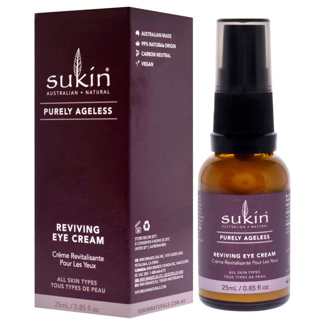 Purely Ageless Reviving Eye Cream by Sukin for Women - 0.85 oz Cream, NA, alternate image number null