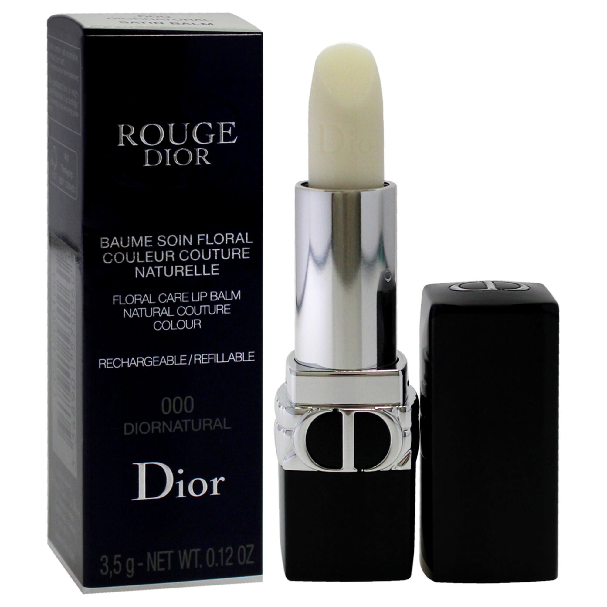 Rouge Dior Floral Care Lip Balm Satin - 000 Diornatural by Christian Dior for Women - 0.12 oz Lip Balm (Refillable), See Description, alternate image number 1