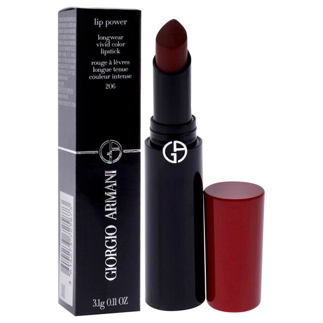 Lip Power Longwear Vivid Color Lipstick - 206 Cedar by Giorgio Armani for Women - 0.11 oz Lipstick, NA, alternate image number null