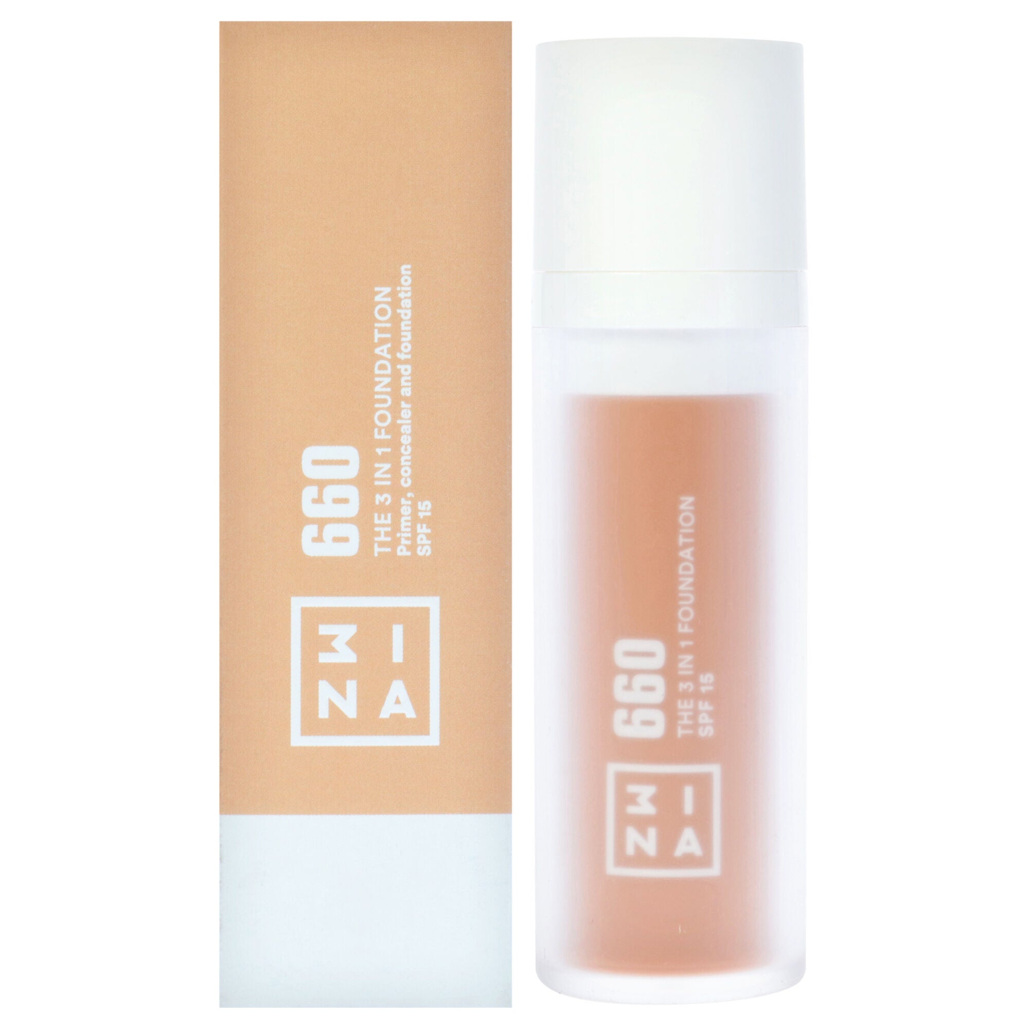 The 3-In-1 Foundation SPF 15 - 660 by 3INA for Women - 1.01 oz Foundation, See Description, hi-res image number 0