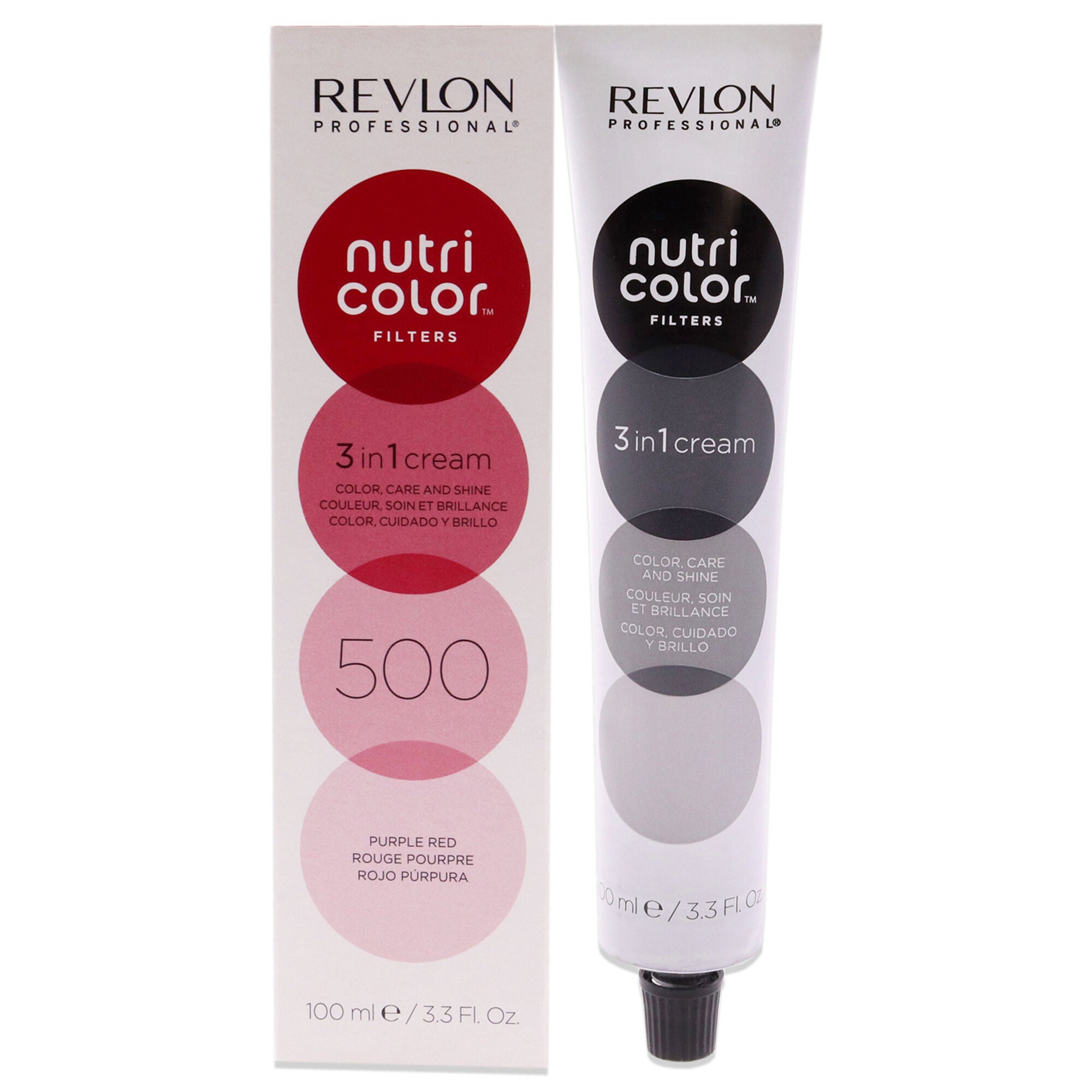 Nutri Color Cream - 500 Purple Red by Revlon for Unisex - 3.3 oz Hair Color, See Description, hi-res image number 0