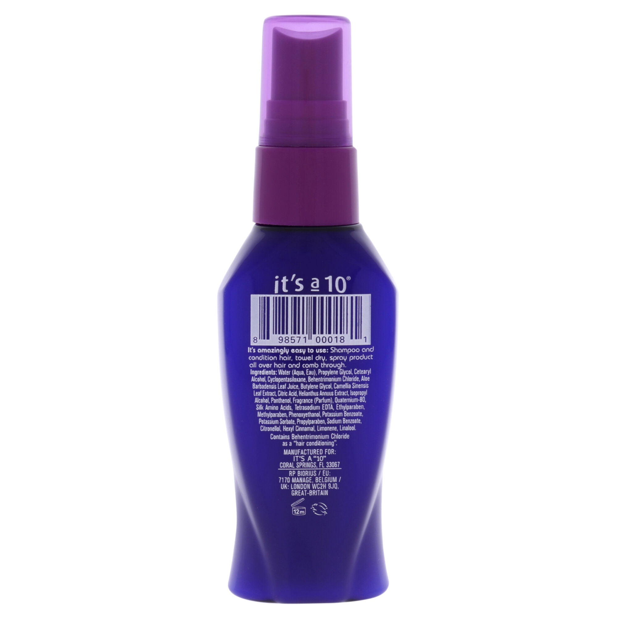 Miracle Leave In Product by Its A 10 for Unisex - 2 oz Spray, See Description, alternate image number 2
