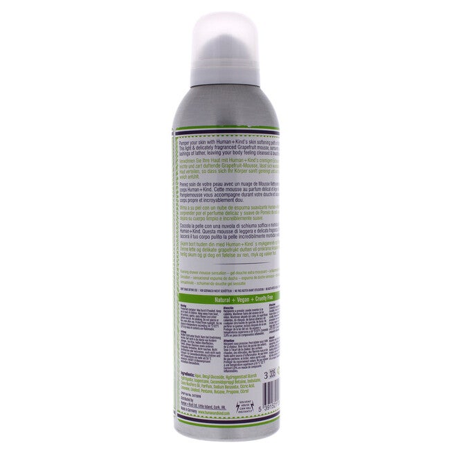 Shower Mousse Bodywash - Grapefruit Delight by Human+Kind for Unisex - 6.76 oz Body Wash, NA, alternate image number null