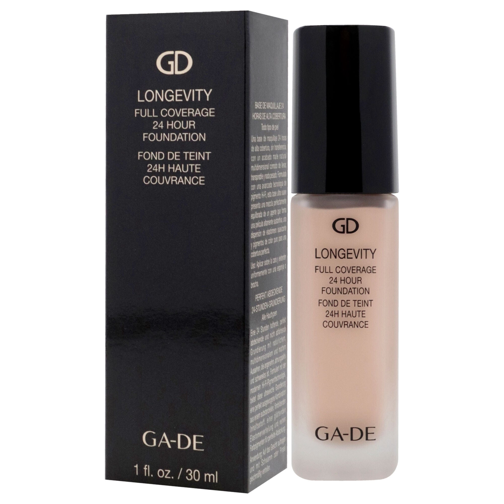 Longevity Full Coverage 24Hr Foundation - 550 Fair Neutral by GA-DE for Women - 1 oz Foundation, , alternate image number 7