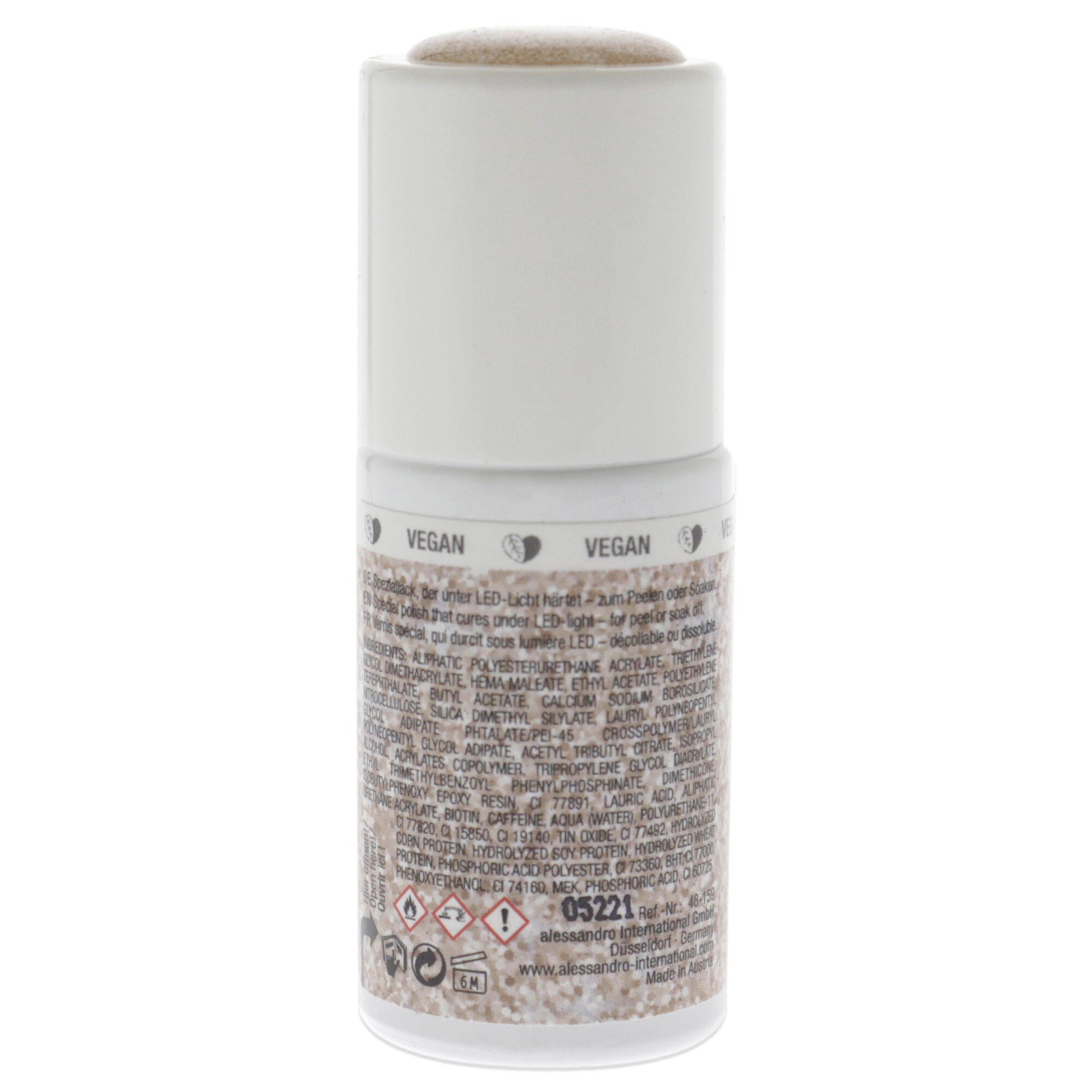 Striplac Peel or Soak Glitter - 159 Cheers by Alessandro for Women - 0.27 oz Nail Polish, See Description, alternate image number 2
