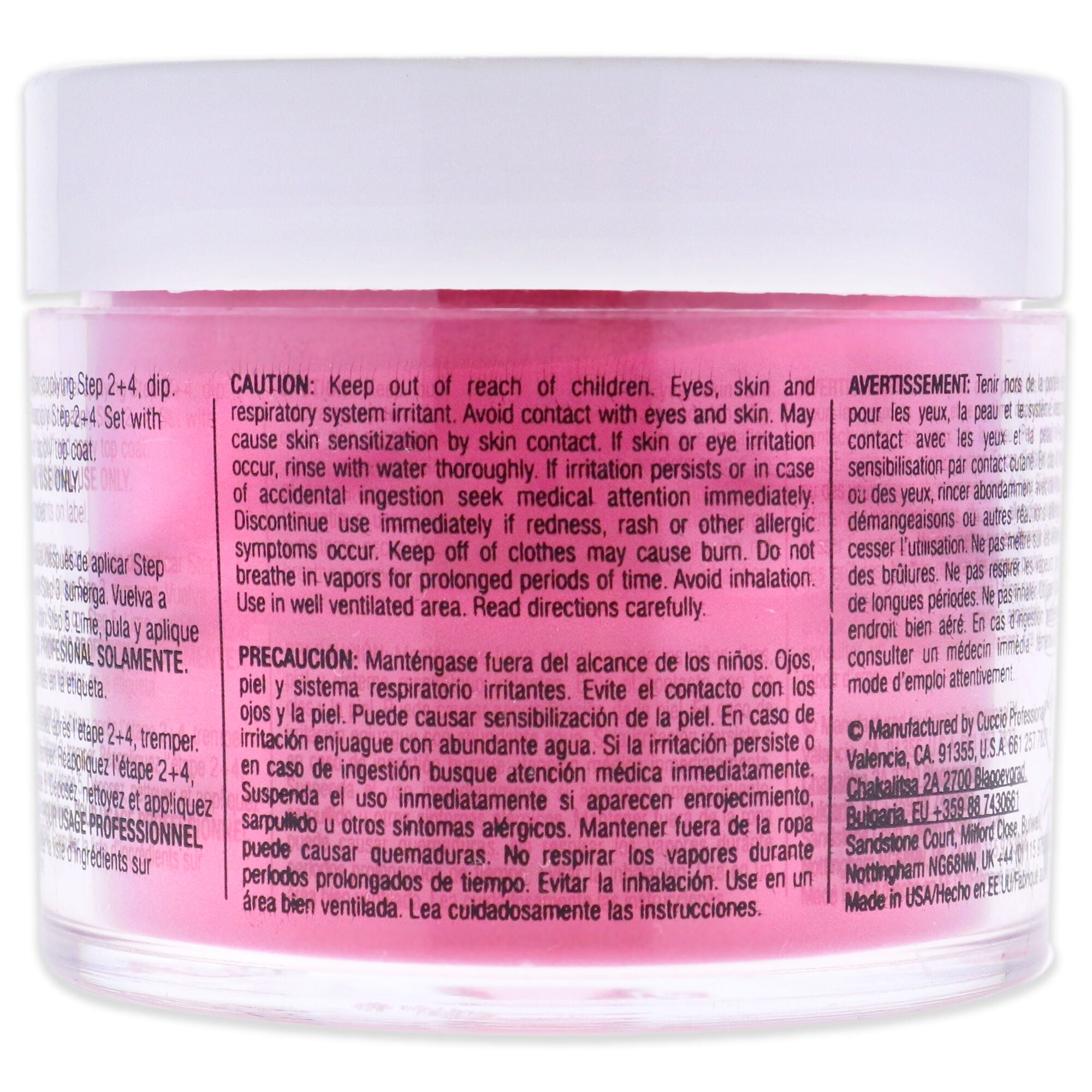 Pro Powder Polish Nail Colour Dip System - Costa Rican Sunset by Cuccio Pro for Women - 1.6 oz Nail Powder, See Description, alternate image number 2