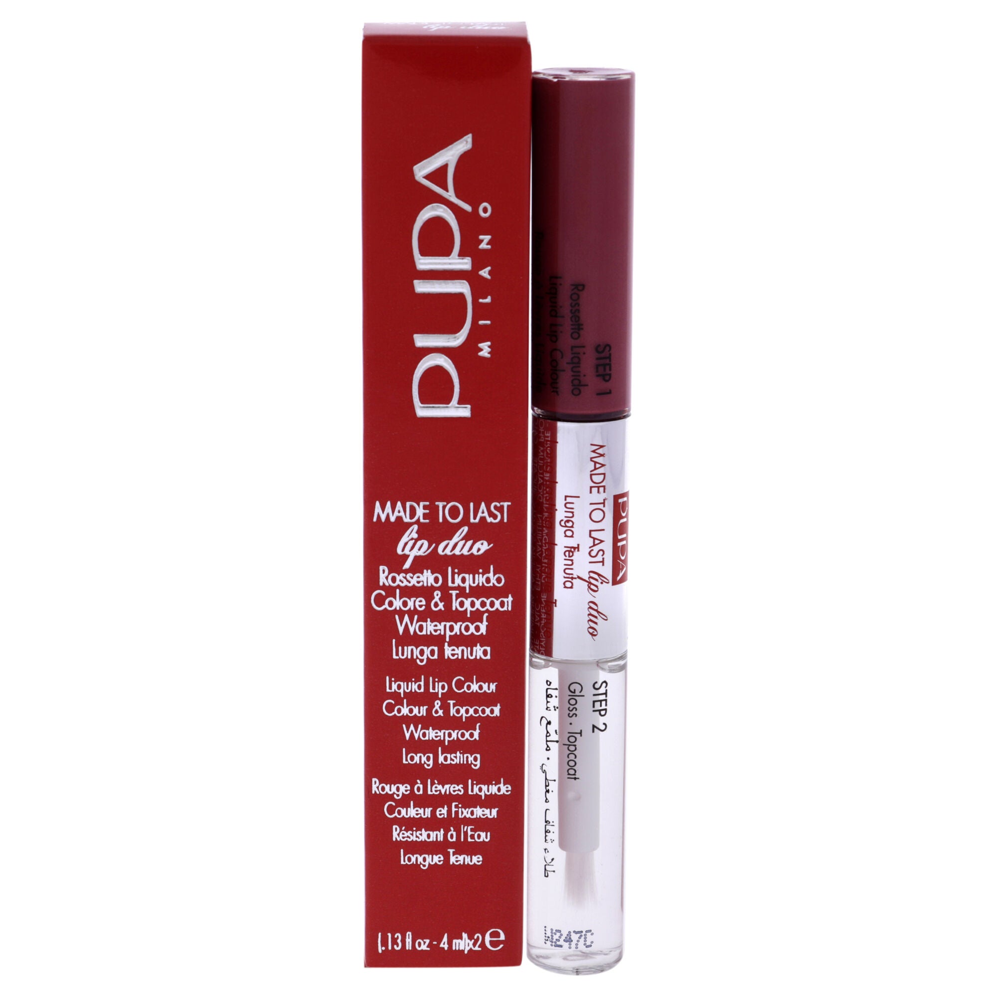 Made To Last Lip Duo - 016 Hot Pink by Pupa Milano for Women - 0.13 oz Lipstick, See Description, hi-res image number 0