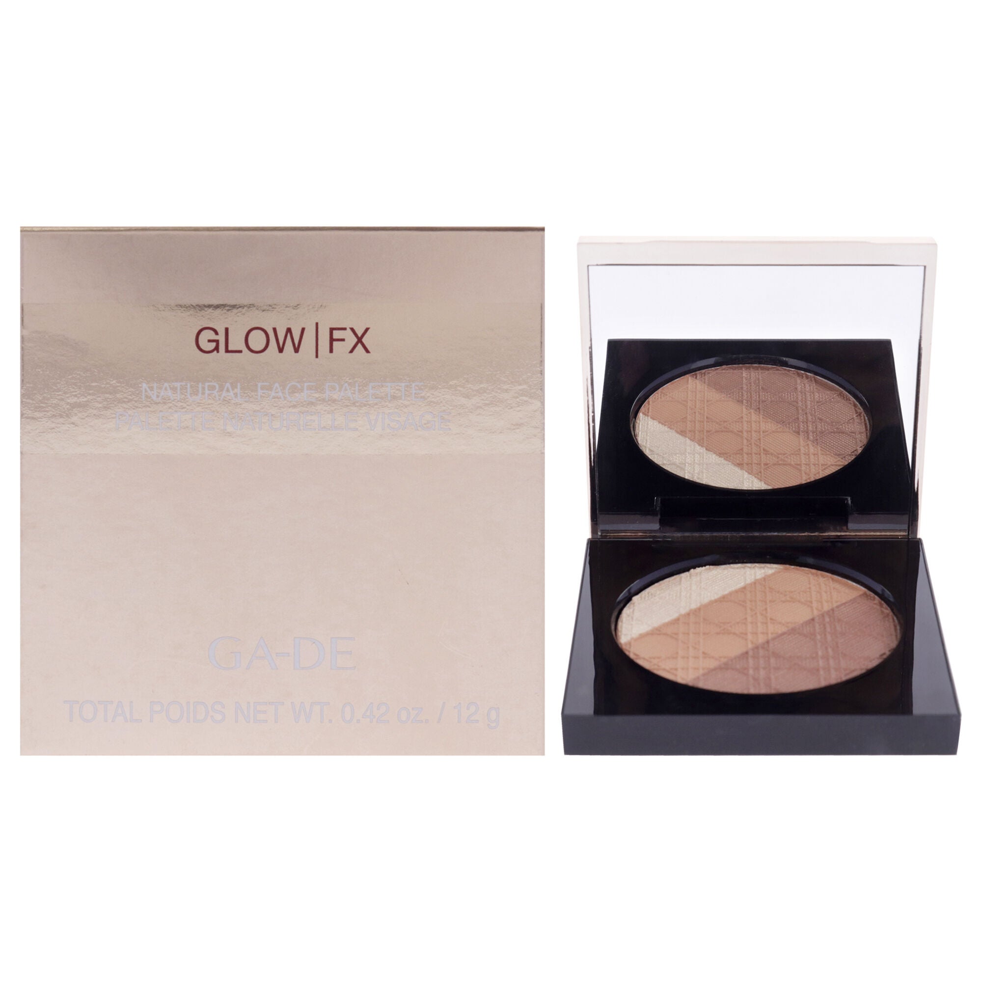 Glow FX Natural Face Palette - 135 Cool Plus Cozy by GA-DE for Women - 0.42 oz Palette, See Description, hi-res image number 0