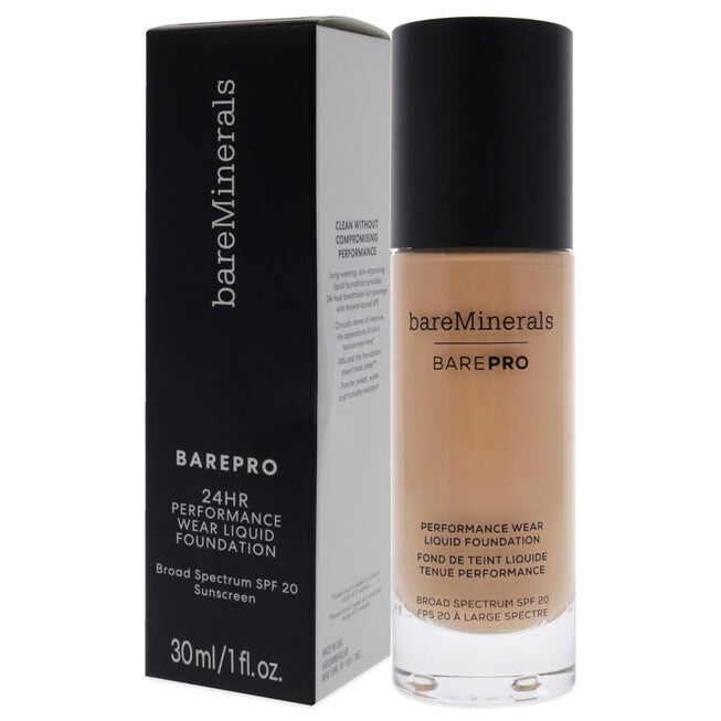 Barepro Performance Wear Liquid Foundation SPF 20 - 18 Pecan by bareMinerals for Women - 1 oz Foundation, , alternate image number null