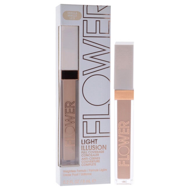 Light Illusion Full Coverage Concealer - L2.5 Vanilla by Flower Beauty for Women - 0.2 oz Concealer, NA, alternate image number null