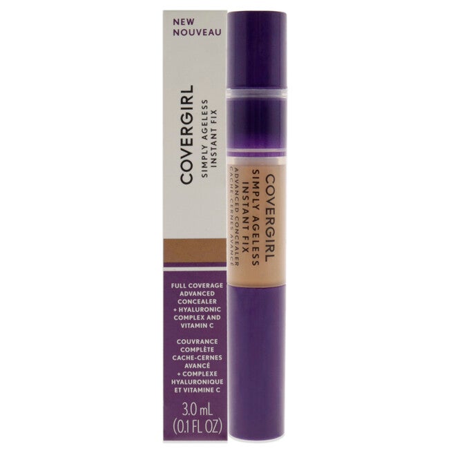 Simply Ageless Instant Fix Advanced Concealer - 380 Caramel by CoverGirl for Women - 0.1 oz Concealer, NA, hi-res image number null