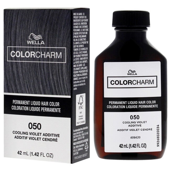 Color Charm Permanent Liquid Hair Color - 050 Cooling Violet Additive by Wella for Unisex - 1.42 oz Hair Color, NA, alternate image number null