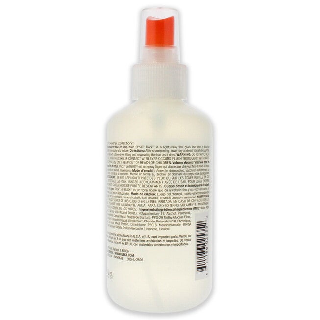 Thick Body and Texture Amplifier by Rusk for Unisex - 6 oz Hair Spray, NA, alternate image number null