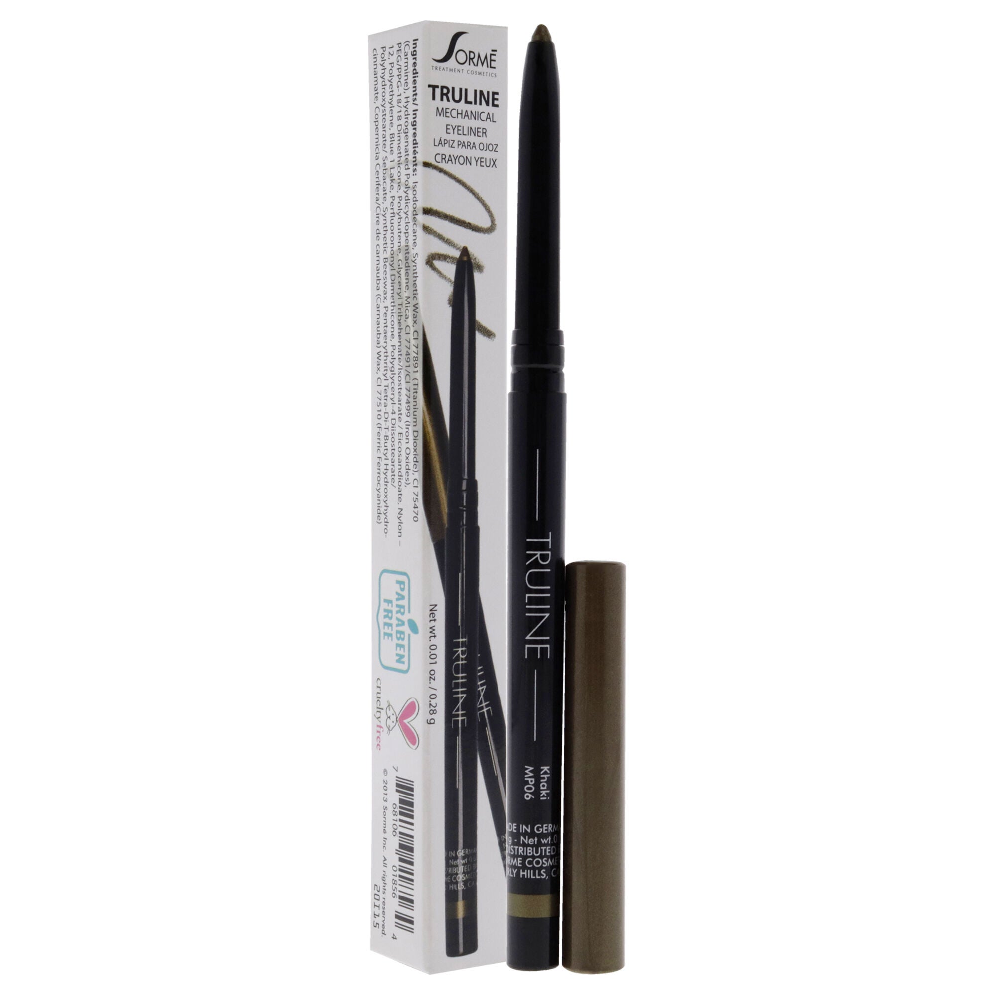 Truline Mechanical Eye Pencil - MP06 Khaki by Sorme Cosmetics for Women - 0.01 oz Eye Pencil, See Description, alternate image number 1