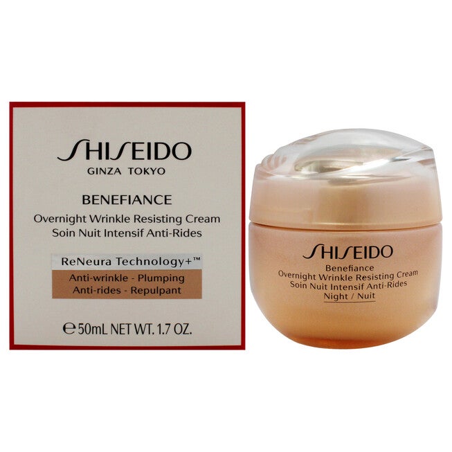 Benefiance Overnight Wrinkle Resisting Cream by Shiseido for Women - 1.7 oz Cream, NA, hi-res image number null