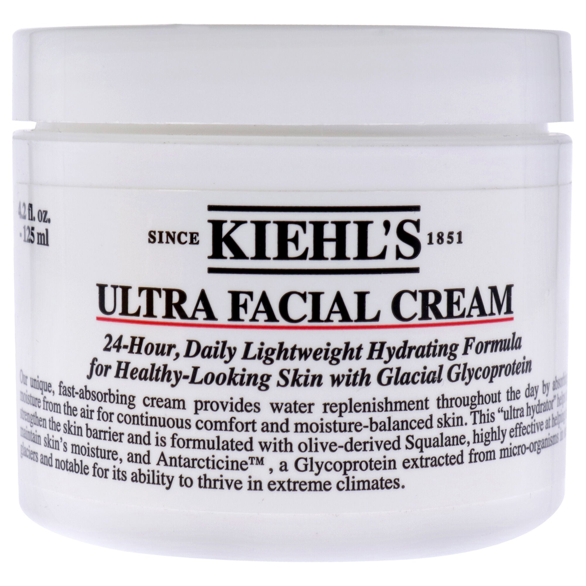 Ultra Facial Cream by Kiehls for Unisex - 4.2 oz Cream, See Description, hi-res image number 0