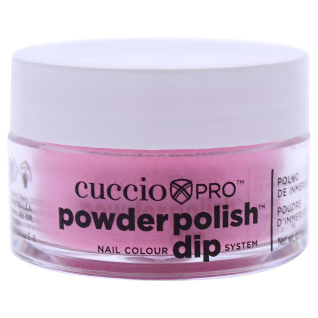 Pro Powder Polish Nail Colour Dip System - Bright Pink with Gold Mica by Cuccio Colour for Women - 0.5 oz Nail Powder, NA, hi-res image number null