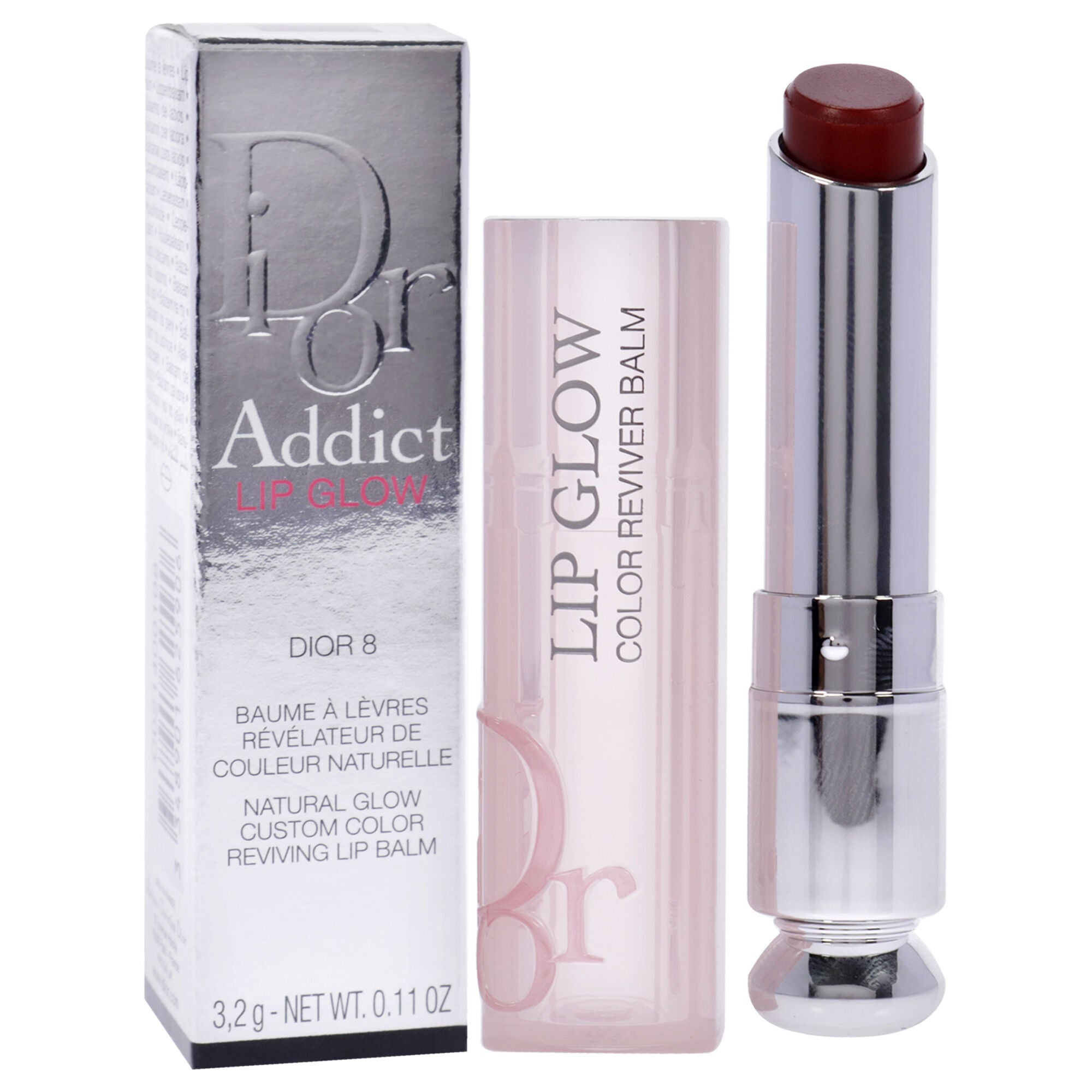 Dior Addict Lip Glow - 8 Dior by Christian Dior for Women - 0.11 oz Lip Balm, See Description, alternate image number 2