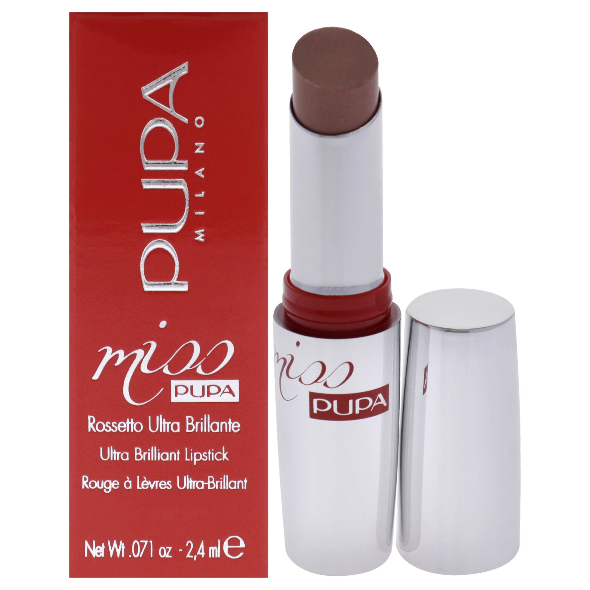 Miss Pupa Ultra Brilliant Lipstick - 100 Cream by Pupa Milano for Women - 0.071 oz Lipstick, See Description, hi-res image number 0