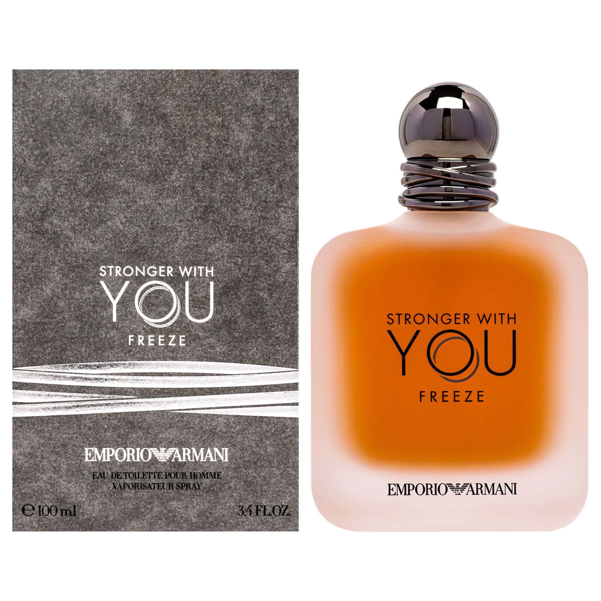 Emporio Armani Stronger With You Freeze by Giorgio Armani for Men - 3.4 oz EDT Spray, See Description, hi-res image number 0