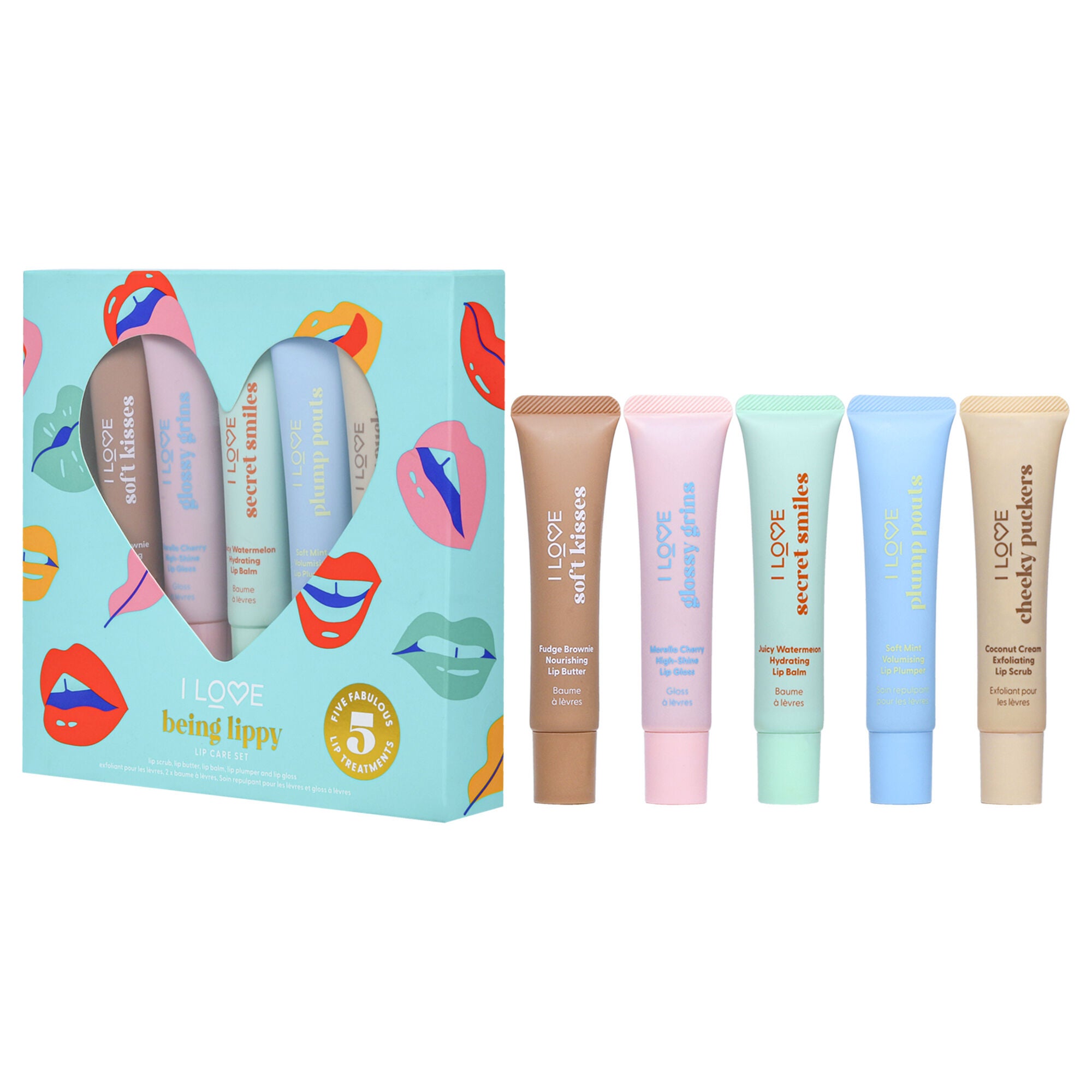 Being Lippy Lip Care Set by I Love Cosmetics for Women - 5 Pc Set, See Description, alternate image number 3