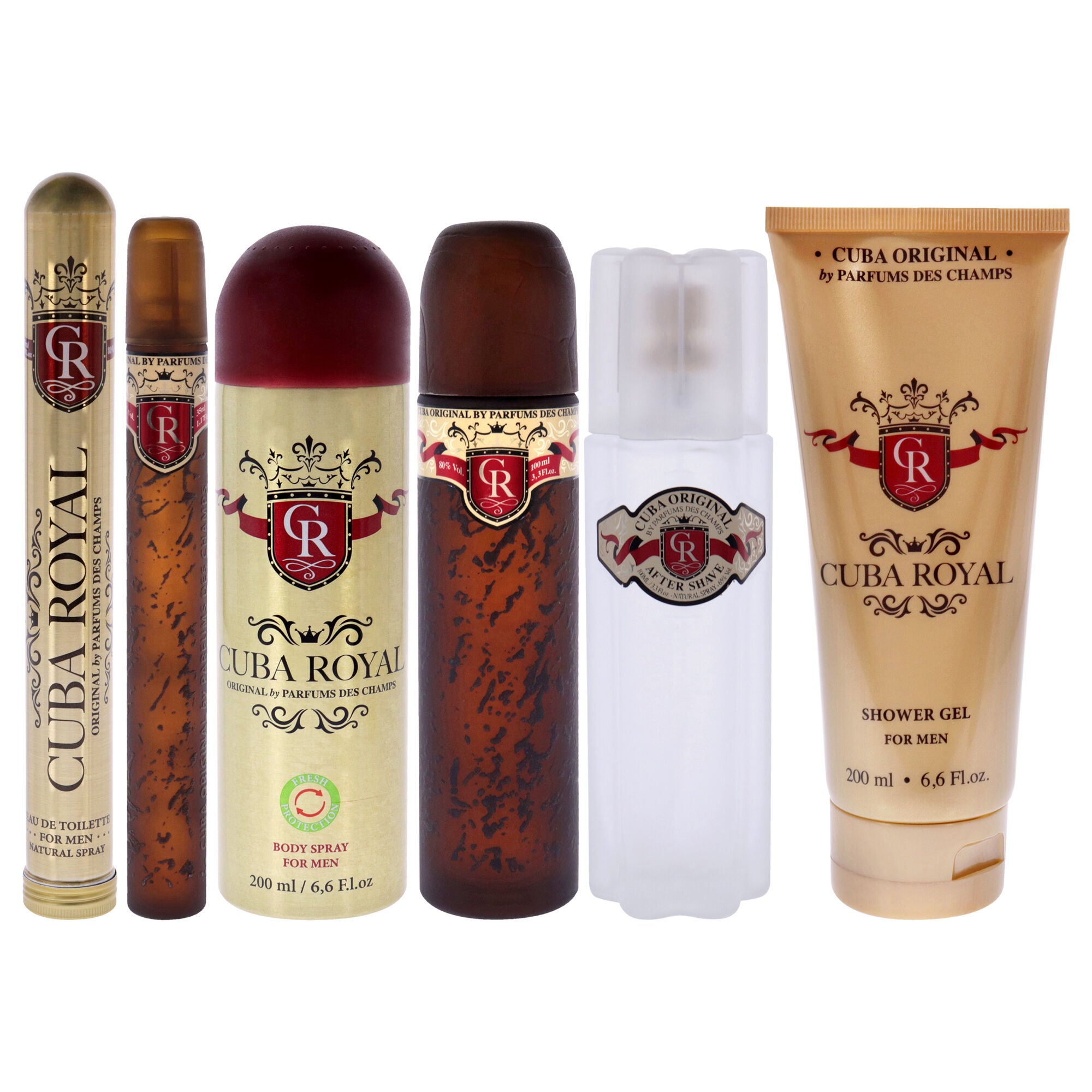 Cuba Royal by Cuba for Men - 5 Pc Gift Set 3.3oz EDT Spray, 1.17oz EDT Spray, 6.6oz Shower Gel, 3.3oz After Shave, 6.6oz Body Spray, , alternate image number 6