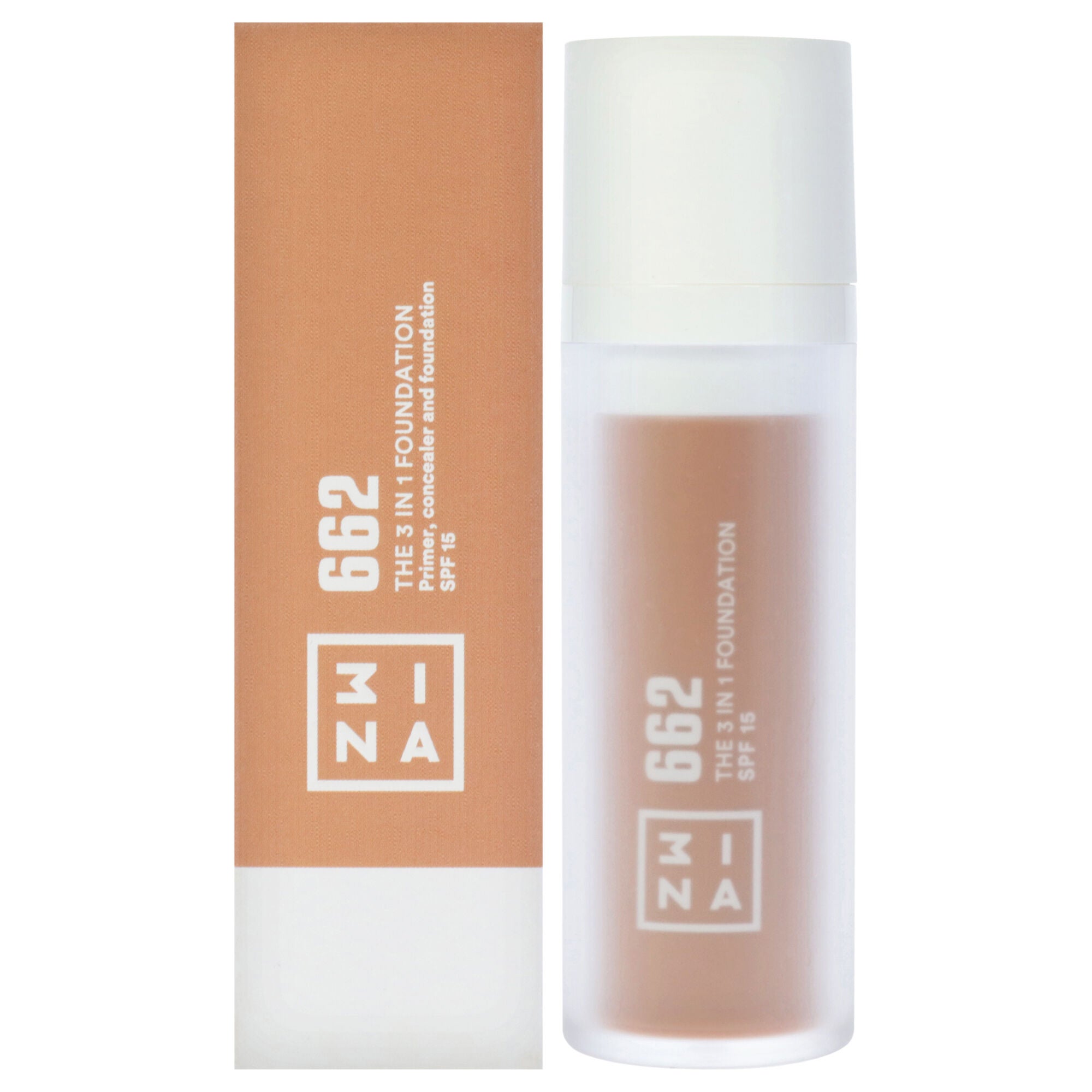 The 3-In-1 Foundation SPF 15 - 662 by 3INA for Women - 1.01 oz Foundation, See Description, hi-res image number 0