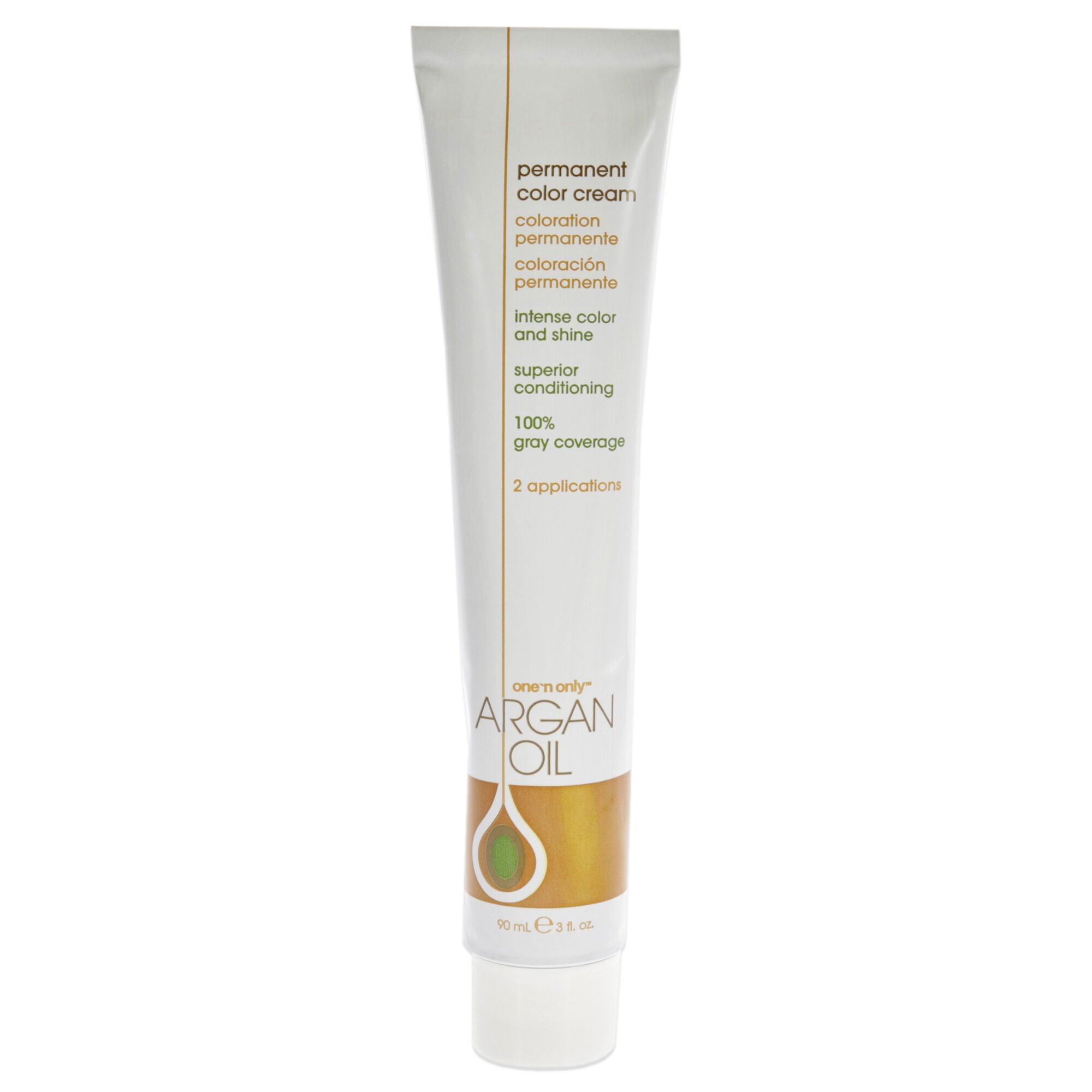 Argan Oil Permanent Color Cream - 4CN Medium Cinnamon Brown by One n Only for Unisex - 3 oz Hair Color, See Description, alternate image number 3
