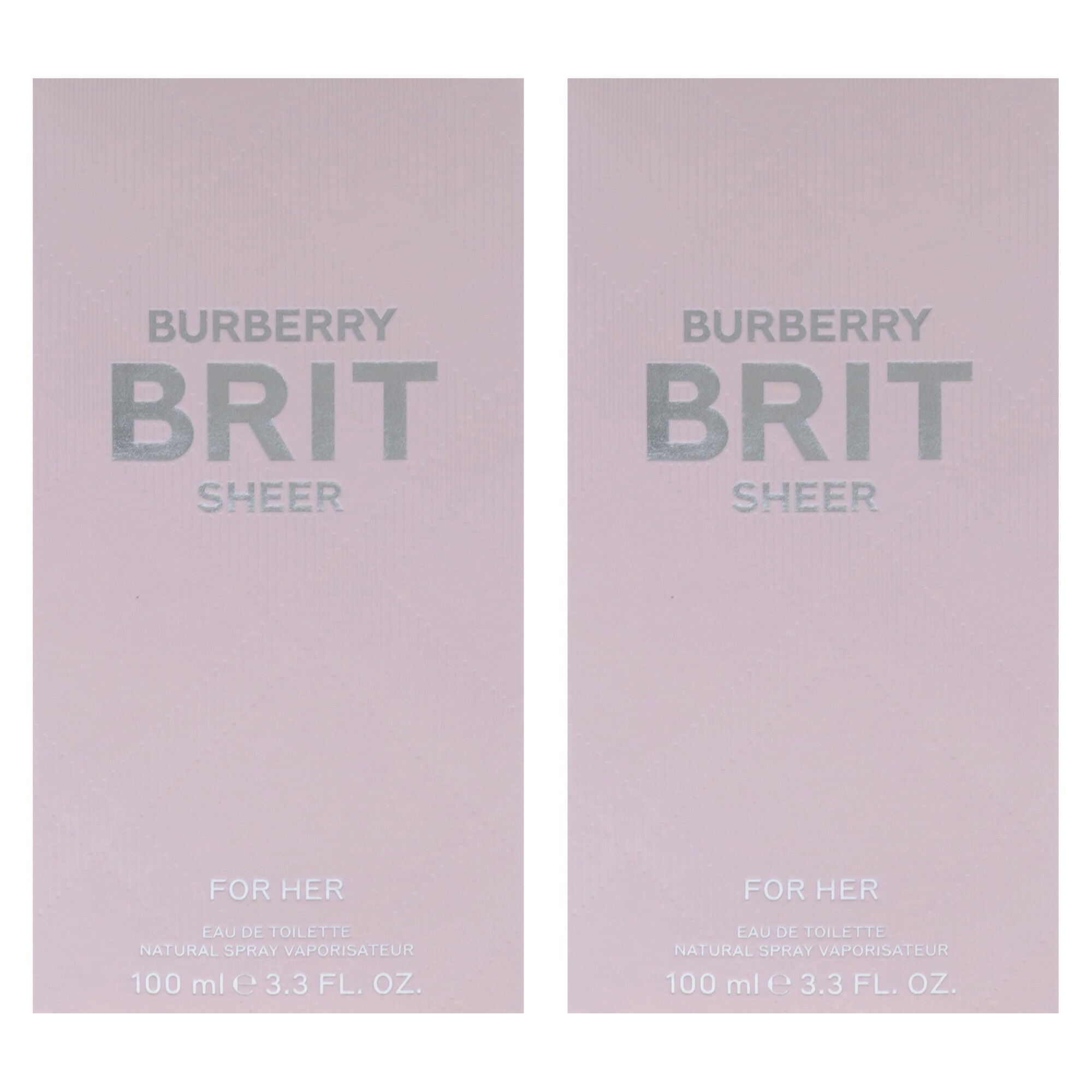 Burberry Brit Sheer by Burberry for Women - 3.3 oz EDT Spray - Pack of 2, Clear, alternate image number 4