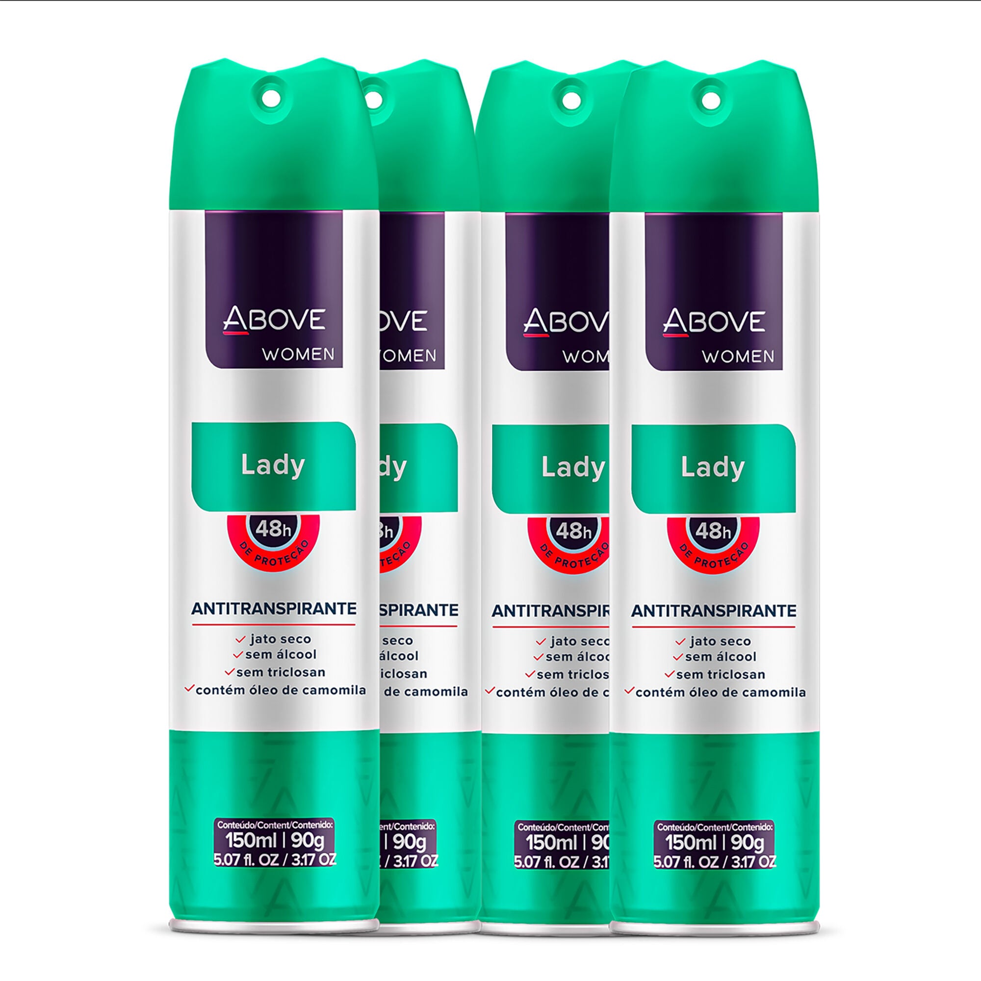48 Hours Antiperspirant Deodorant - Lady by Above for Women - 3.17 oz Deodorant Spray - Pack of 4, , alternate image number 5