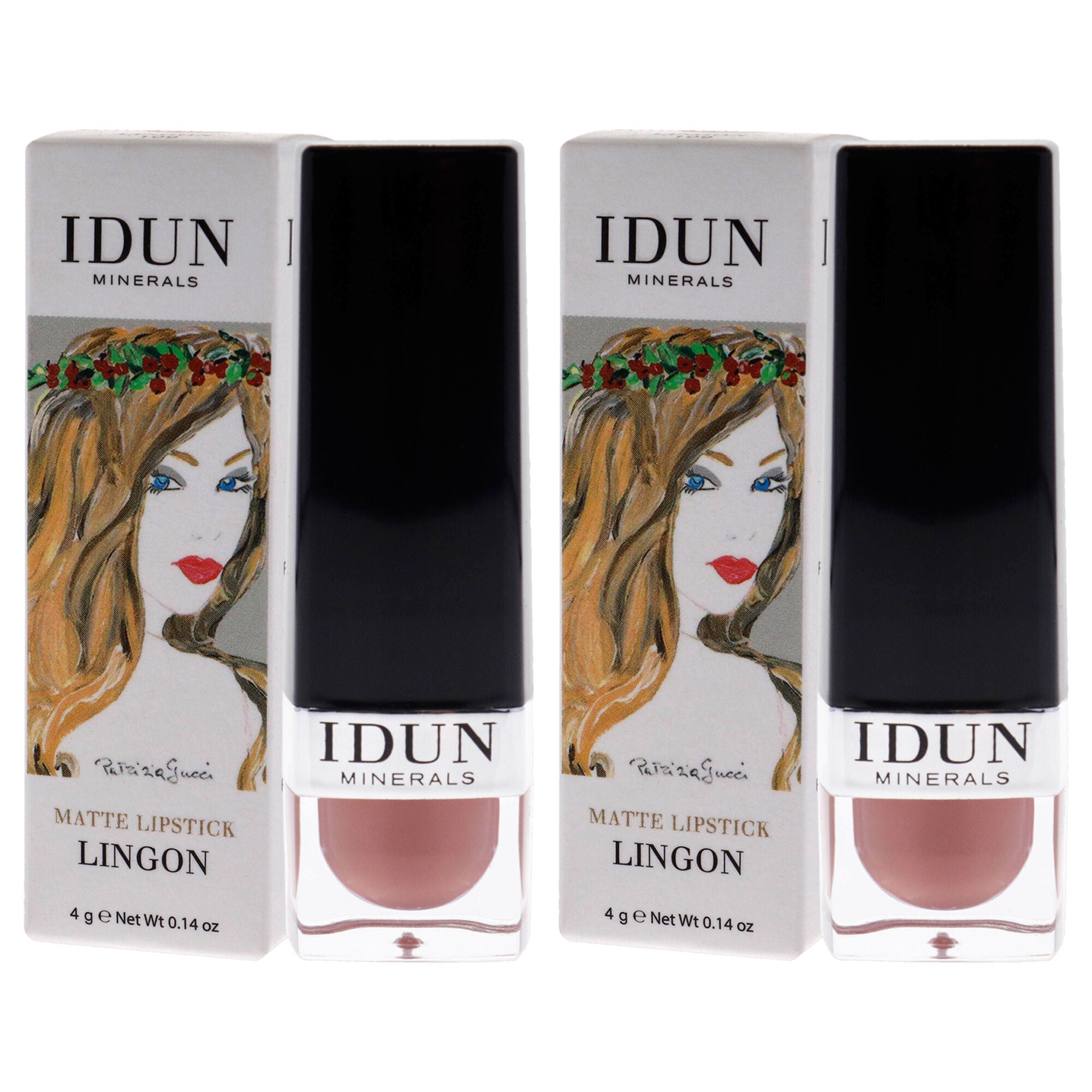 Matte Lipstick - 109 Lingon by Idun Minerals for Women - 0.14 oz Lipstick - Pack of 2, See Description, alternate image number 3