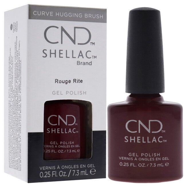 Shellac Nail Color - Rouge Rite by CND for Women - 0.25 oz Nail Polish, NA, alternate image number null