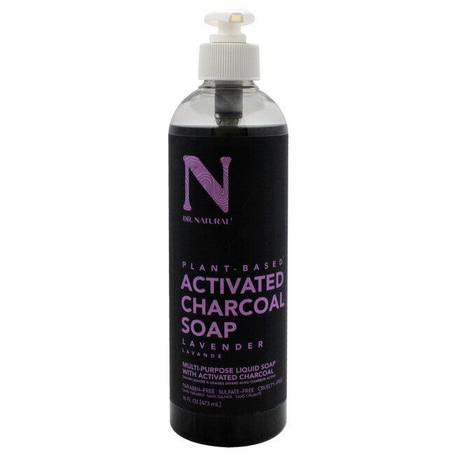 Activated Charcoal Liquid Soap - Lavender by Dr. Natural for Unisex - 16 oz Soap, NA, hi-res image number null