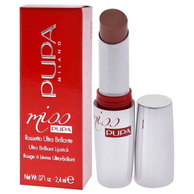 Miss Pupa Ultra Brilliant Lipstick - 100 Cream by Pupa Milano for Women - 0.071 oz Lipstick, NA, alternate image number null