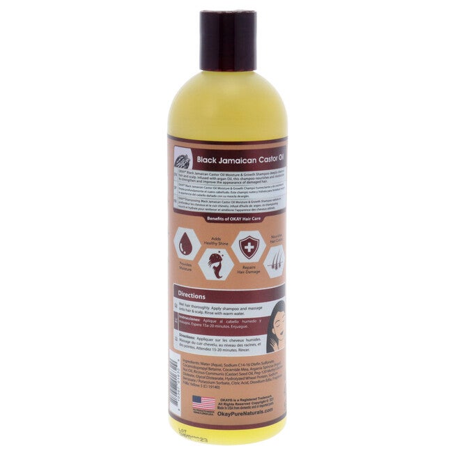 Black Jamaican Castor Oil Shampoo by Okay for Unisex - 12 oz Shampoo, , alternate image number null