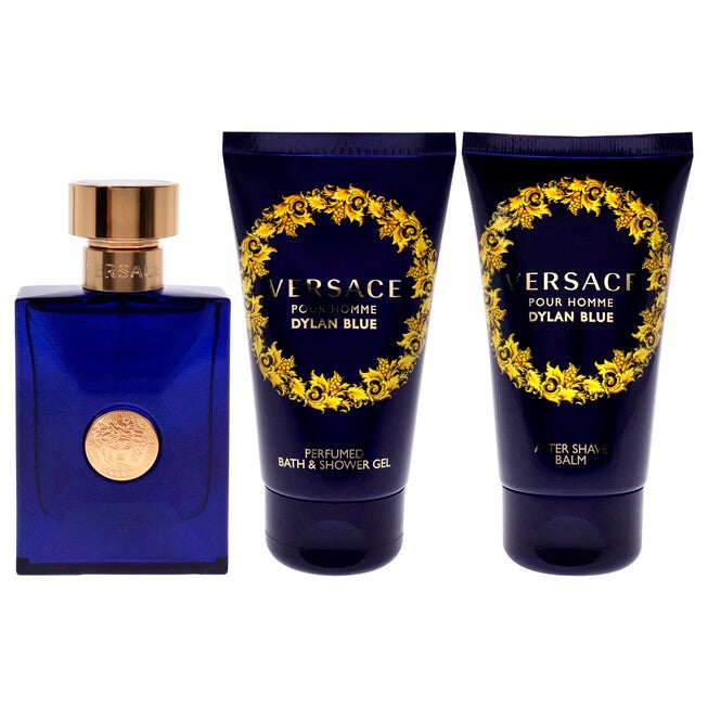 Dylan Blue by Versace for Men - 3 Pc Gift Set 1.7oz EDT Spray, 1.7oz After Shave Balm, 1.7oz Perfumed Bath Shower Gel, , alternate image number null