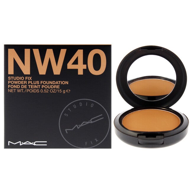 Studio Fix Powder Plus Foundation - NW40 by MAC for Women - 0.52 oz Foundation, NA, hi-res image number null