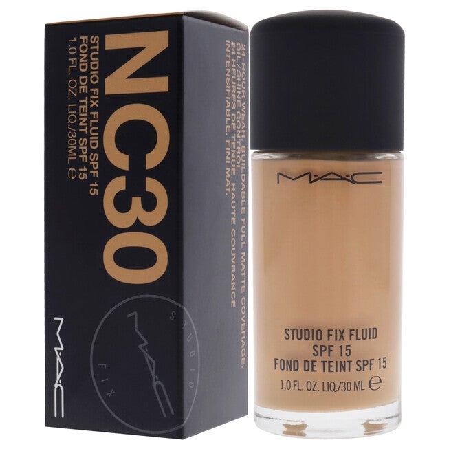 Studio Fix Fluid SPF 15 - NC30 by MAC for Women - 1 oz Foundation, NA, alternate image number null