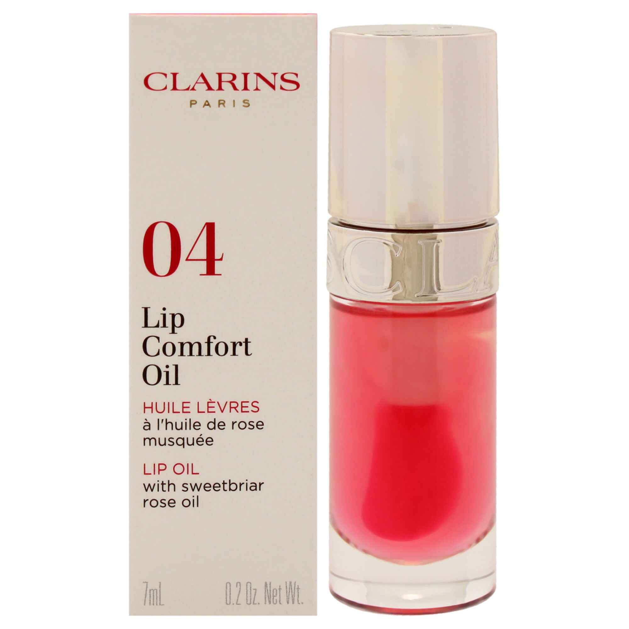 Lip Comfort Oil - 04 Pitaya by Clarins for Women - 0.2 oz Lip Oil, Pink, hi-res image number 0