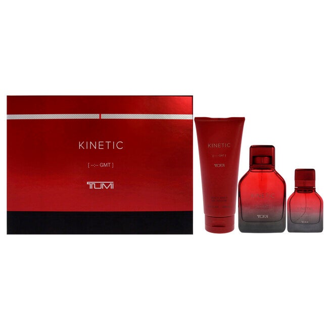 Kinetic by Tumi for Men - 3 Pc Gift Set 3.4oz EDP Spray, 1oz EDP Spray, 6.7oz Body Wash, NA, hi-res image number null